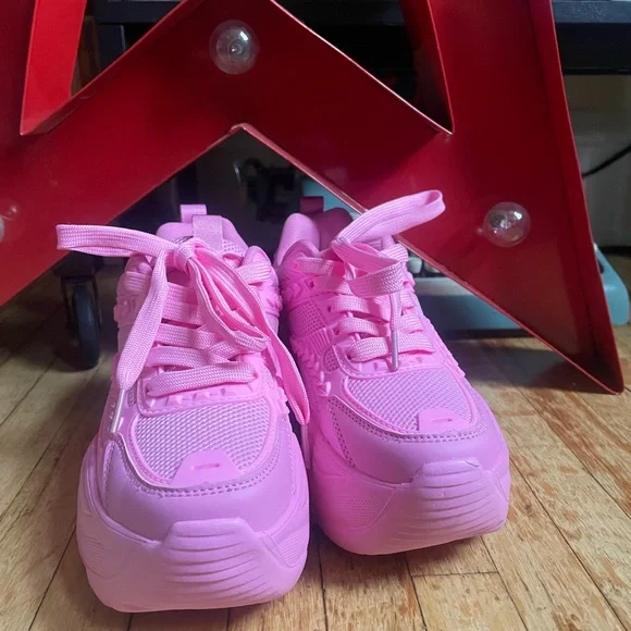 Barbie pink chunky platform sneakers - Picture 3 of 3
